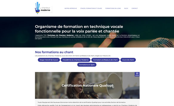 Le Chanteur Moderne [site responsive]